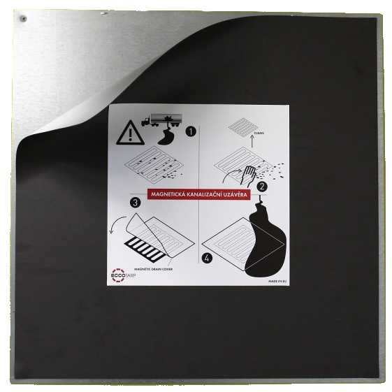 Ucpávka kanalizační magnetická MDC 03 s nástěnou deskou